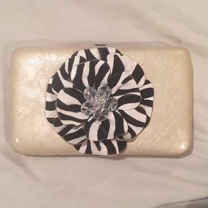 Zebra flower wallet